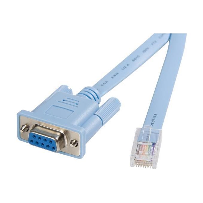 StarTech Cavo gestione console router Cisco RJ45 a DB9 da 1,8m Maschio-Femmina