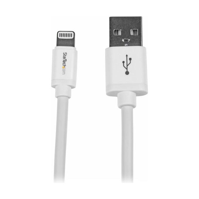 StarTech Cavo lungo connettore lightning a 8 pin Apple® bianco da 2 m a USB per iPhone / iPod / iPad