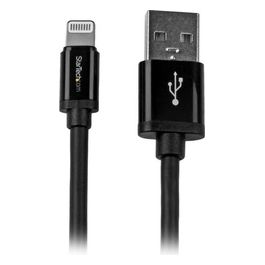 StarTech Cavo lungo connettore lightning a 8 pin Apple® nero a USB da 2 m per iPhone / iPod / iPad