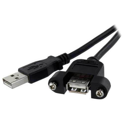 StarTech Cavo Prolunga USB 2.0 per montaggio a pannello di Tipo A/A Femmina A / Maschio A  - 60 cm