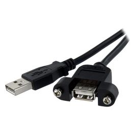 StarTech Cavo Prolunga USB 2.0 per montaggio a pannello di Tipo A/A Femmina A / Maschio A  - 60 cm