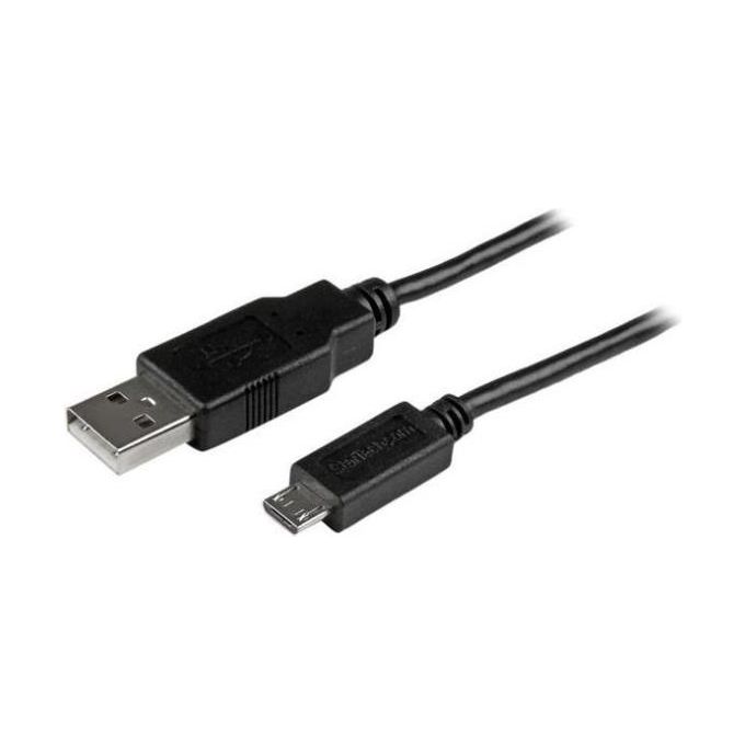 StarTech Cavo di sincronizzazione / ricarica USB a Micro USB - Cavo slim per Smartphone A a Micro B -15cm