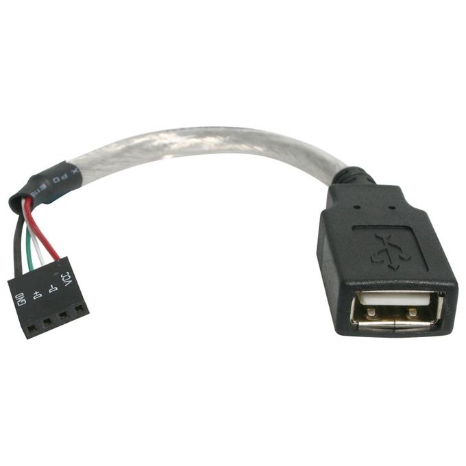 StarTech Cavo USB 2.0 15 cm - USB A femmina a collettore scheda madre USB 4 pin F/F