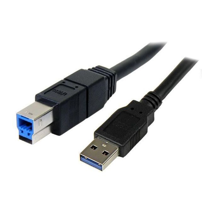 StarTech Cavo USB 3.0 SuperSpeed 3 m A a B - M/M, colore nero