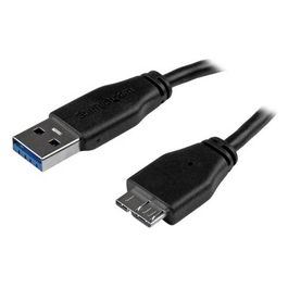 StarTech Cavo USB 3.0 Tipo A a Micro B slim - Connettore USB3.0 A a Micro B slim ad alta velocità M/M - 1m