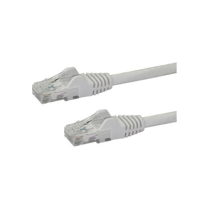 StarTech.com 1m Cat6 White Snagless Gigabit Ethernet Rj45 cavo maschio maschio