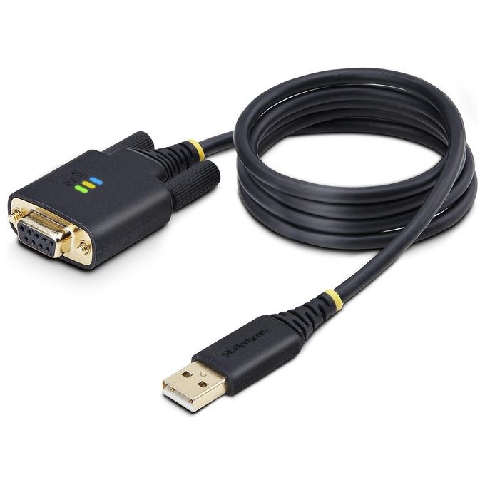 StarTech.com 1P3FFCNB-USB-SERIAL Cavo Seriale Nero 1mt USB tipo A DB-9