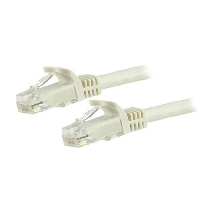StarTech.com 3m Cat6 White Snagless Gigabit Ethernet Rj45 cavo maschio maschio