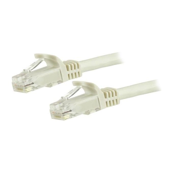 StarTech.com 5m Cat6 White Snagless Gigabit Ethernet Rj45 cavo maschio maschio