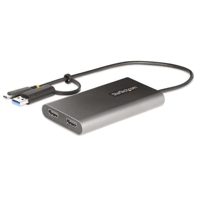 Startech.com Adattatore da Usb-c a Hdmi per Laptop 4k 60hz 100W Power Delivery Pass-through Cavo Integrato 30cm