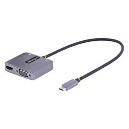 StarTech.com Adattatore USB-C a VGA/HDMI Adattatore Multiporta USB Type-C a VGA/HDMI 4K 60Hz HDR con Uscita Audio da 3.5mm