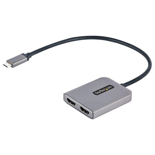 StarTech.com Adattatore USB-C HDMI - USB C HUB MST a Doppio HDMI 4K 60Hz 30cm