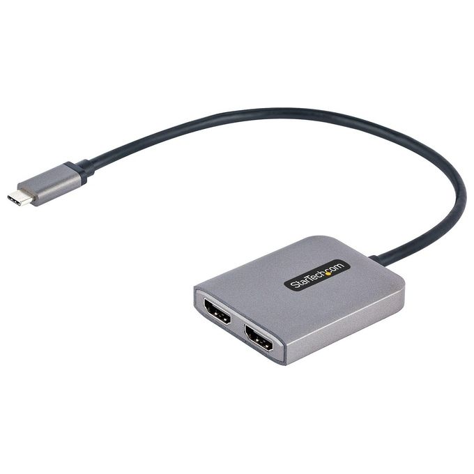 StarTech.com Adattatore USB-C HDMI - USB C HUB MST a Doppio HDMI 4K 60Hz 30cm