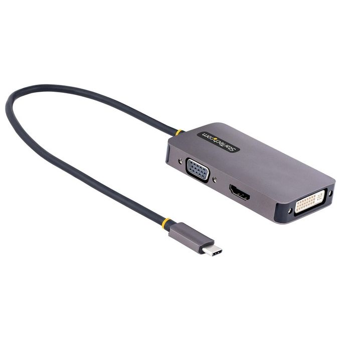 StarTech.com Adattattore Usb C a Hdmi Dvi o Vga Fino a 4k 60hz