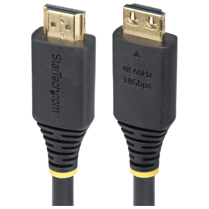 StarTech.com Cavo HDMI 2.0 Alta Velocita' 3m con Connettori a Scatto 4K 60Hz Nero