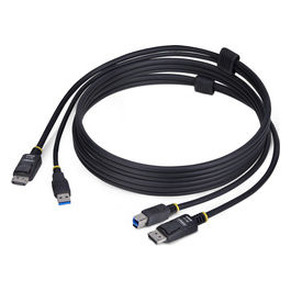 StarTech.com, Cavo KVM DisplayPort, USB 5Gbps, 1.8m, DP 1.2 4K 60Hz