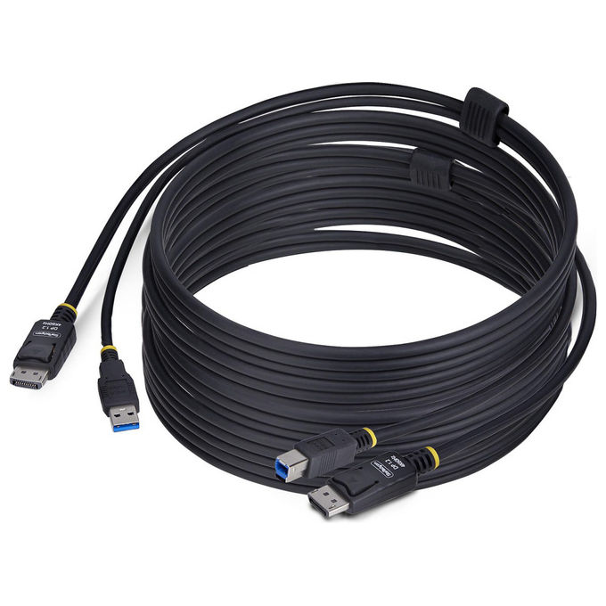 StarTech.com, Cavo KVM DisplayPort, USB 5Gbps, 3m, 4K 60Hz