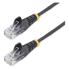 StarTech.com Cavo di Rete Ethernet Snagless CAT6 da 3mt Cavo Patch Antigroviglio Slim RJ45 Nero