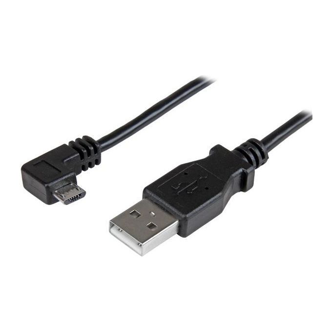Startech.com Cavo di ricarica e sincronizzazione micro USB da 1 m - USB-A a Micro B ad angolo destro - M/M - 0,25mm²