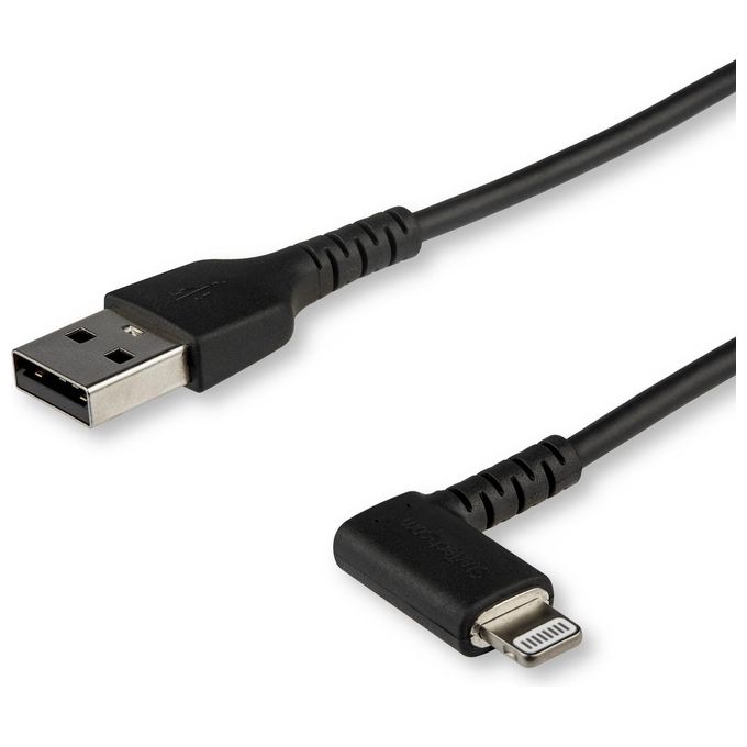 StarTech.com Cavo Usb Angolare a Lightning Conforme Apple Mfi da 2mt Nero