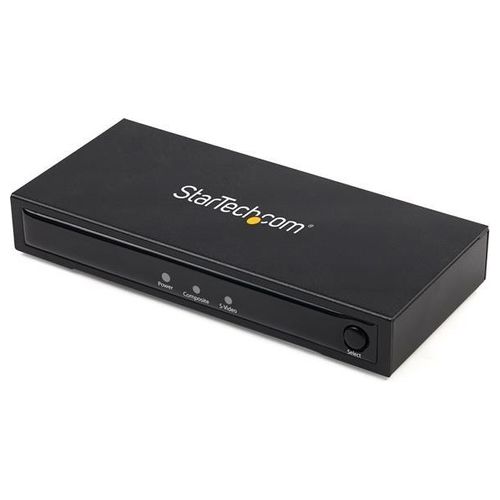 StarTech.com Convertitore Adattatore Vídeo Composito o S-Vídeo a Hdmi con Audio 720p NTSC e PAL
