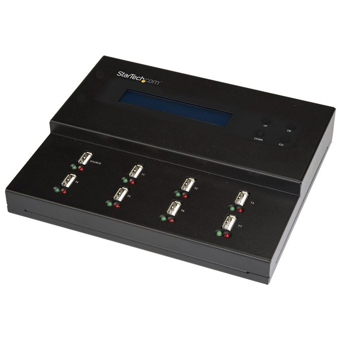 StarTech.com Docking Station per Unita' Flash Usb - Duplicatore-Eraser Standalone 1:7 per Chiavette Usb