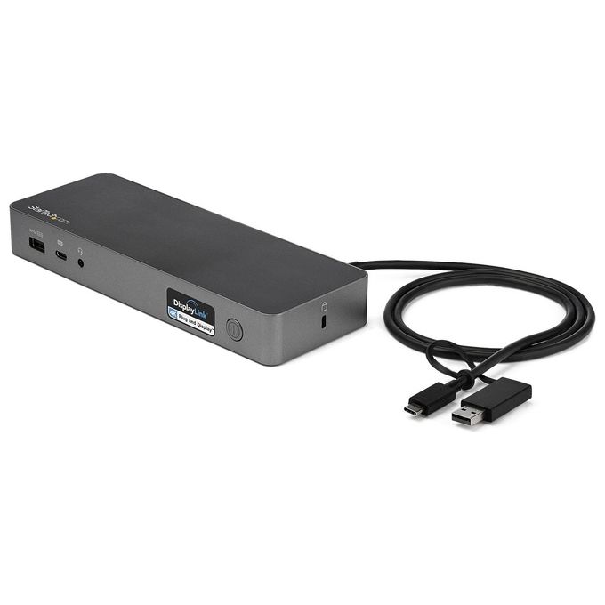 StarTech.com Docking Station Universale per Portatile Dual 4K Usb-C-Usb 3.0 60W PD
