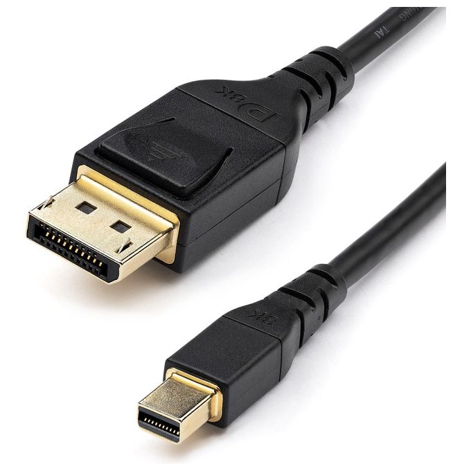 StarTech.com DP14MDPMM2MB Cavo da Mini Displayport a Displayport 1.4 Certificato Vesa da 2mt