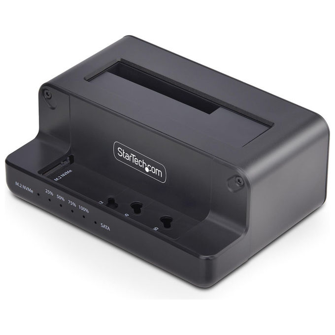 StarTech.com, Duplicatore SSD, M.2 NVMe a 2.5-3.5 SATA, Clonatore Autonomo, Bidirezionale, Doppio Slot
