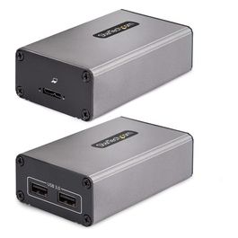 Startech.com Extender Usb 3.0 a 2 Porte su Fibra Multimodale Om3 - Lc/lc - Hub 2x Usb-a 5gbps