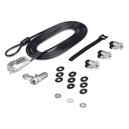 Kit di Sicurezza per Portatili e Periferiche Cavo Acciaio 3mt