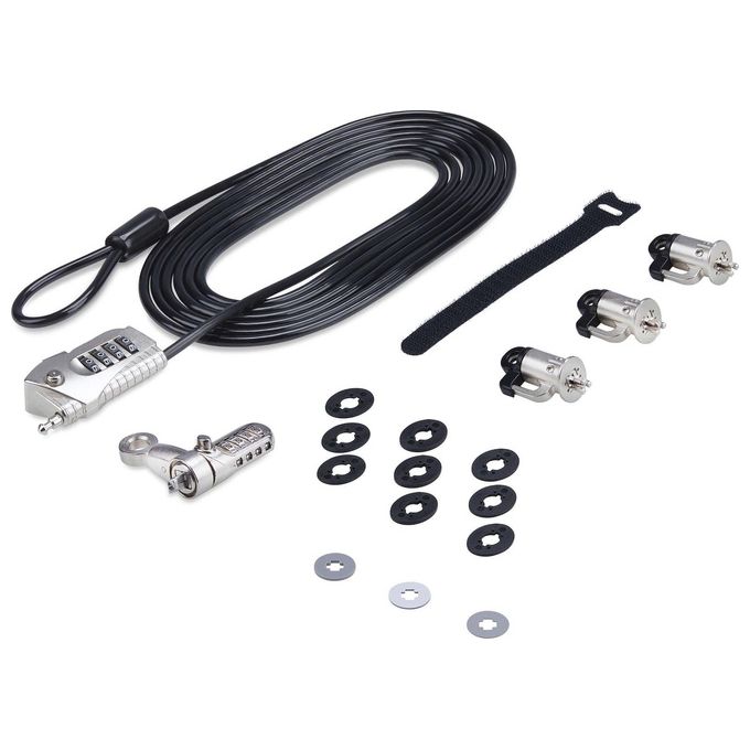 StarTech.com Kit di Sicurezza per Portatili e Periferiche Cavo Acciaio 3mt