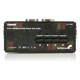 StarTech.com Kit Switch Kvm Usb Con Audio E Cavi 4 Porte