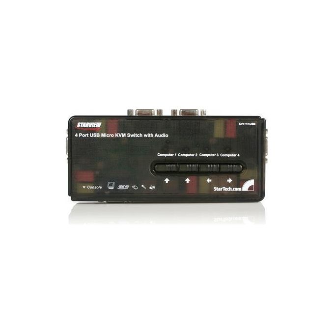 StarTech.com Kit Switch Kvm Usb Con Audio E Cavi 4 Porte