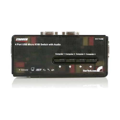 StarTech.com Kit Switch Kvm Usb Con Audio E Cavi 4 Porte