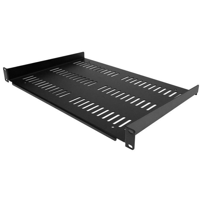 StarTech.com Mensola Rack 19'' 1U Ripiano Ventilato per Armadio Rack 19 Pollici a Sbalzo 30cm Nero