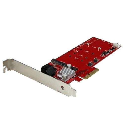 StarTech.com Scheda PCI Express Controller 2x M.2 NGFF Ssd RAID con 2 Porte Sata III PCIe