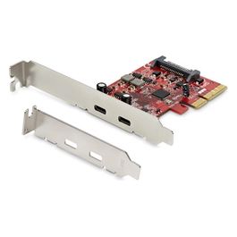 Scheda PCie A 2 Porte Usb 3.1 2x Usb-C Usb 3.1 Gen 2 Fino A 10gbps