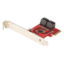 StarTech.com Scheda Pcie Sata 4Pt 6gbps Scheda Espansione Pcie Asm1164