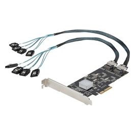 Scheda Sata Pci Express a 8 Porte Scheda di Espansione Sata Pcie x 4 Gen 2 A Sata III 6 Gbps