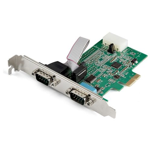 Startech.com Scheda Seriale PCI Express a RS232 a Due Porte con Uart 16950