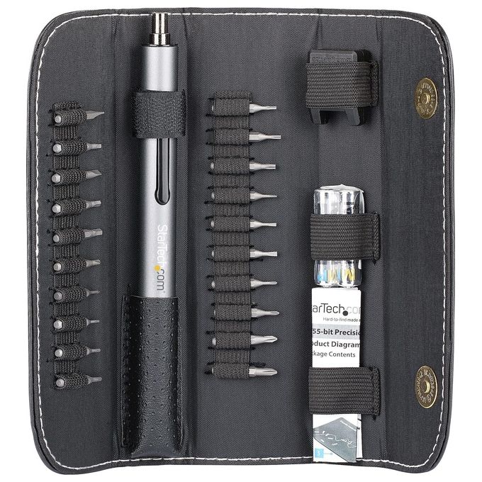 Startech.com Set di Cacciavite Elettrico ei Precisione a 20 Punte Senza Filo