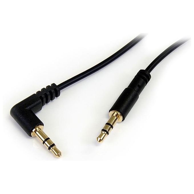 StarTech.com Slim 3,5mm Di Cavo Ad Angolo Retto Audio