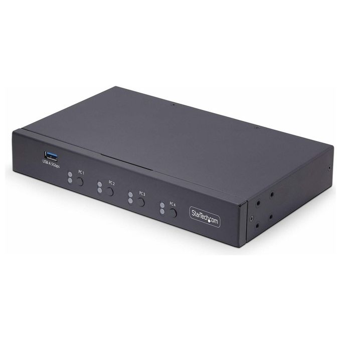 StarTech.com Switch Km a 4 Porte Audio 35 Mm-usb Condivisione Periferiche tra 4 Pc Conforme a Taa