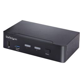 StarTech.com Switch KVM USB C Kvm Displayport a 2 Porte con Video Hdr 4k 60hz Uhd Audio da 3.5mm