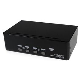 Switch Kvm Dual Dvi Usb 4 Porte Con Audio E Hub Usb 20