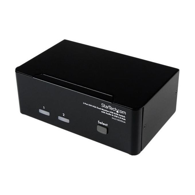 StarTech.com Switch Kvm Dvi Doppio Monitor Vga A 2 Porte