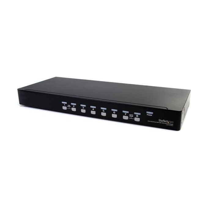 StarTech.com Switch Kvm Vga Usb A 8 Porte Rack 1u C/audio