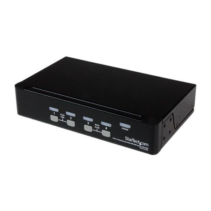 StarTech.com Switch Kvm Usb 4 Porte Montabile A Rack 1uCon Osd