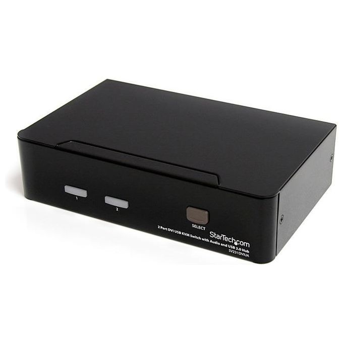 StarTech.com Switch Kvm Dvi Usb 2 PorteCon Audio E Hub Usb 20